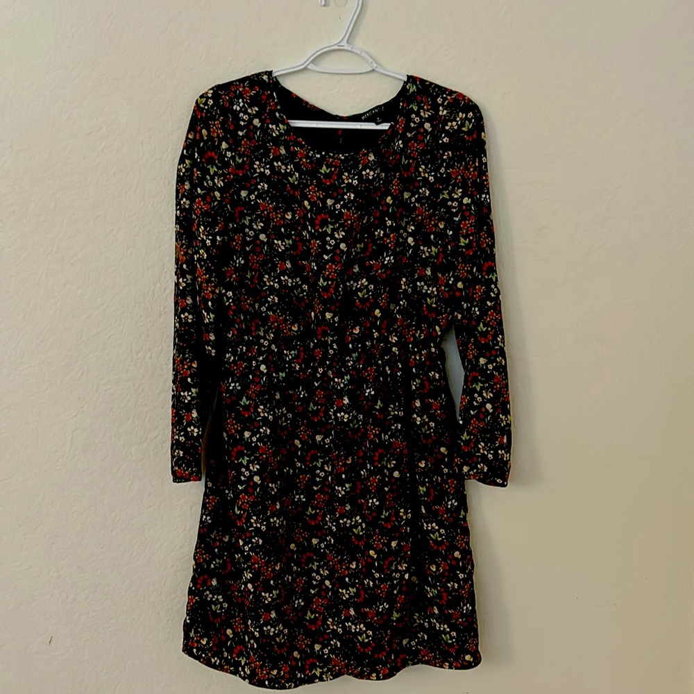 Long sleeve floral dress